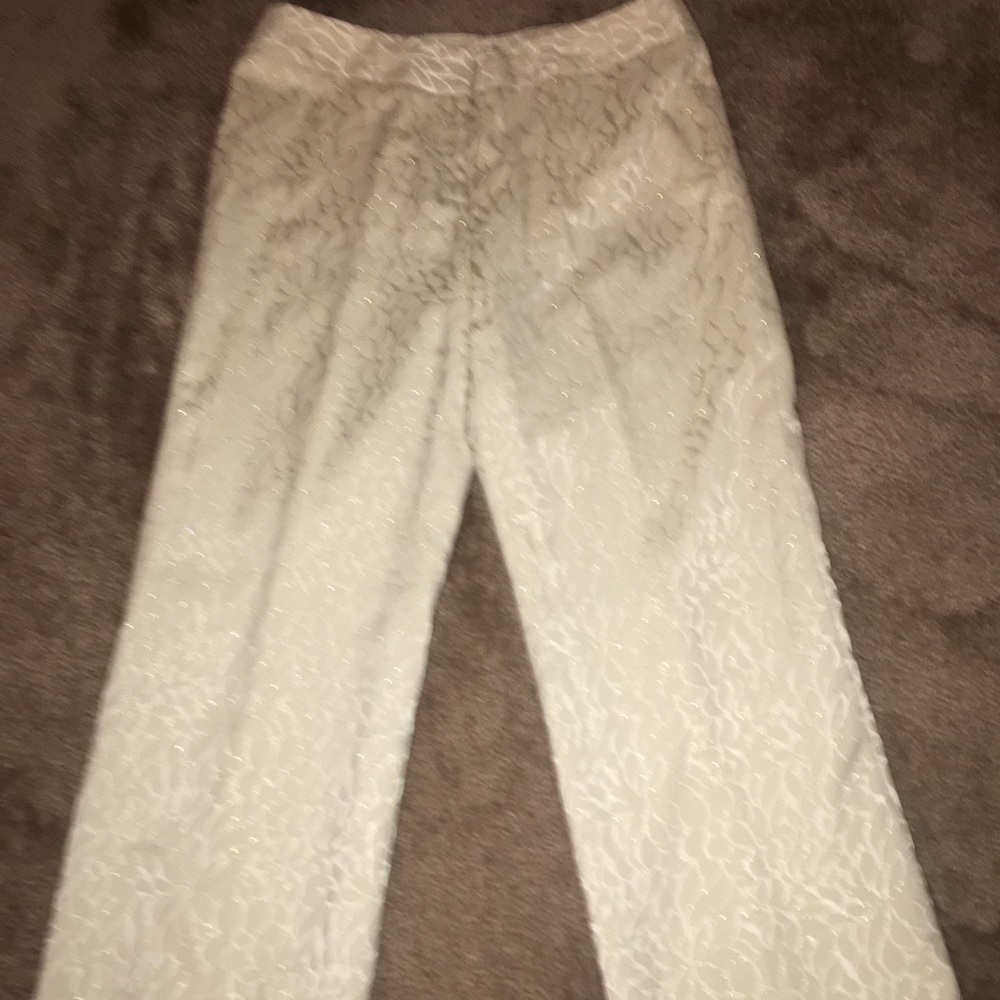 Lovely Cream with Gold blended dress pants